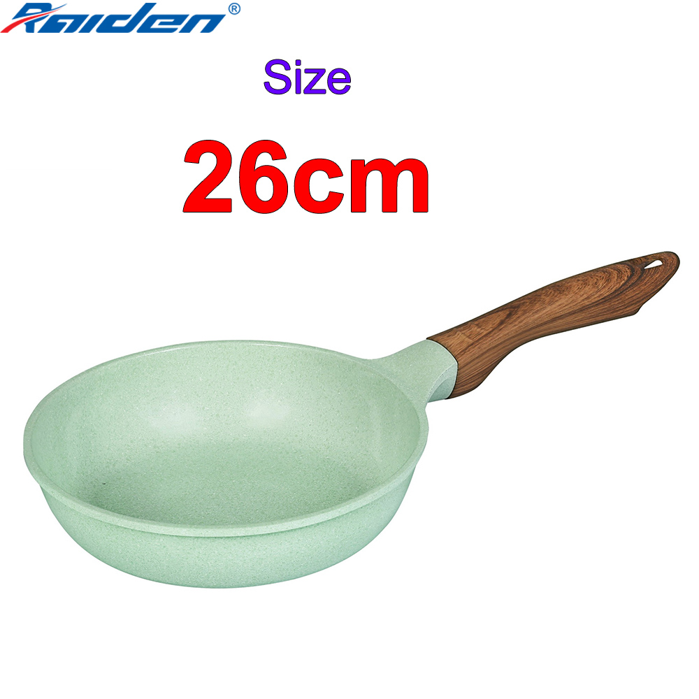 Chảo đúc chống dính 26cm đáy từ 7 lớp men đá xanh ngọc sâu lòng Green Cook GCP06-26IH dùng cho mọi loại bếp-hàng chính hãng