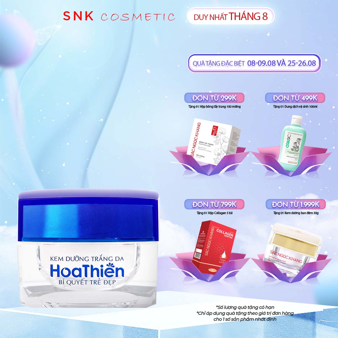 Kem dưỡng trắng da Hoa Thiên giải pháp từ thiên nhiên 30g
