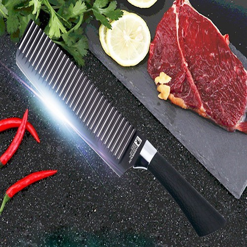 [Dày dặn ] Dao răng cưa lượn sóng cắt rau củ 0K-01 - Dao lượn sóng chống dính cao cấp dao thái rau