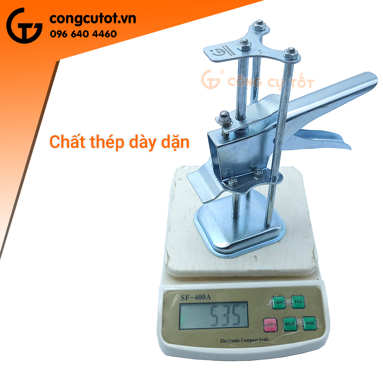 Kích kê gạch ốp tường - con đội lấy cốt gạch 3 trụ GOODTOOLS Việt Nam thép dày GT4378 - 200mm, GT4524 - 255mm