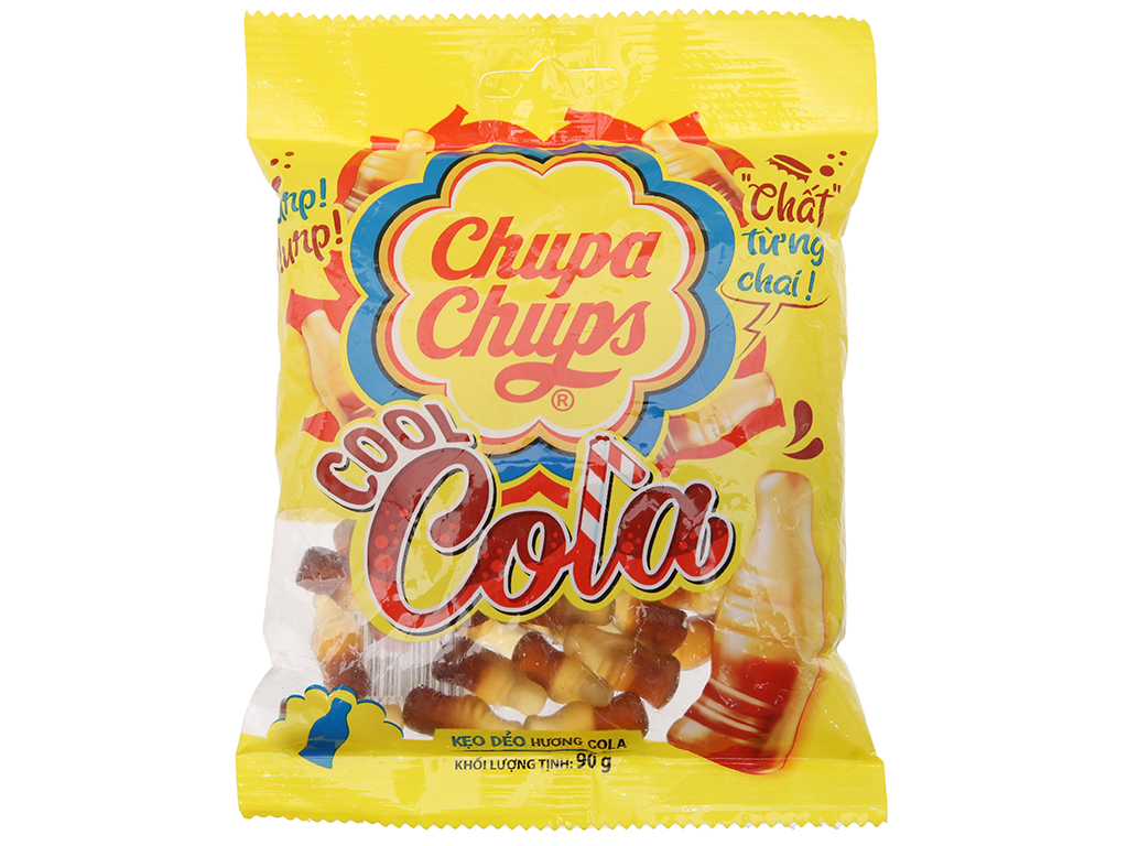 Combo 3 gói Kẹo dẻo cola Chupa Chups Cool gói 90g