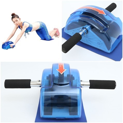 Con lăn tập bụng lò xo trợ lực ab tình yêu roller siêu tiện dụng
