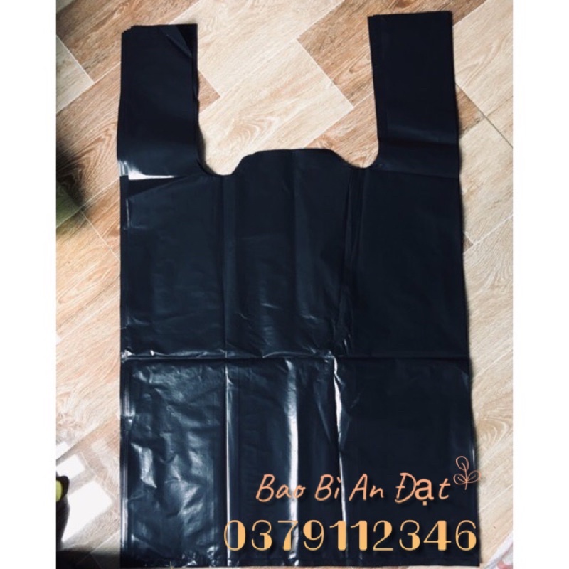 1kg túi pe đen bóng , dai