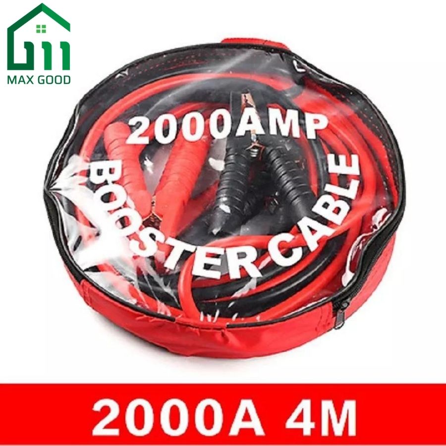 Bộ dây mồi, dây câu bình ắc quy ô tô, xe hơi dài 4m dòng 2000A cứu hộ khẩn cấp