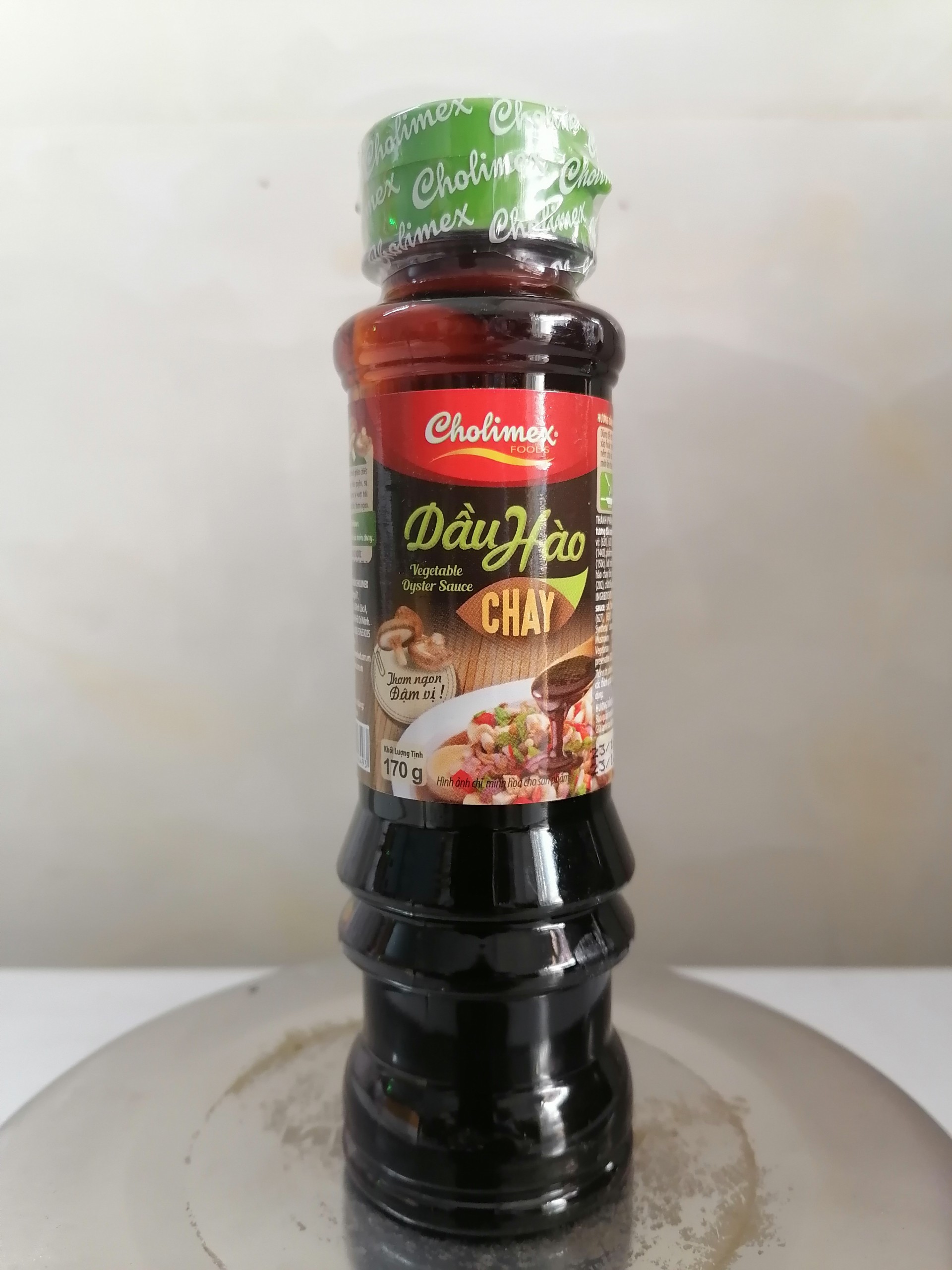 Chai mini 170g Nắp Xanh DẦU HÀO CHAY VN CHOLIMEX Vegan Oyster Sauce alc-hk
