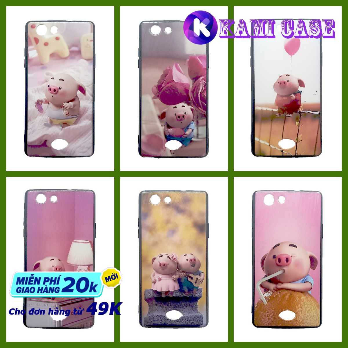 Ốp lưng oppo a31 cứng bóng viền dẻo