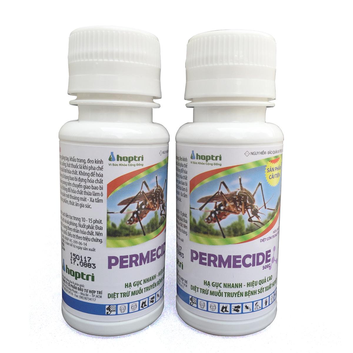 [HCM]Bộ 2 chai thuốc diệt muỗi ruồi Permecide 50EC 50ml
