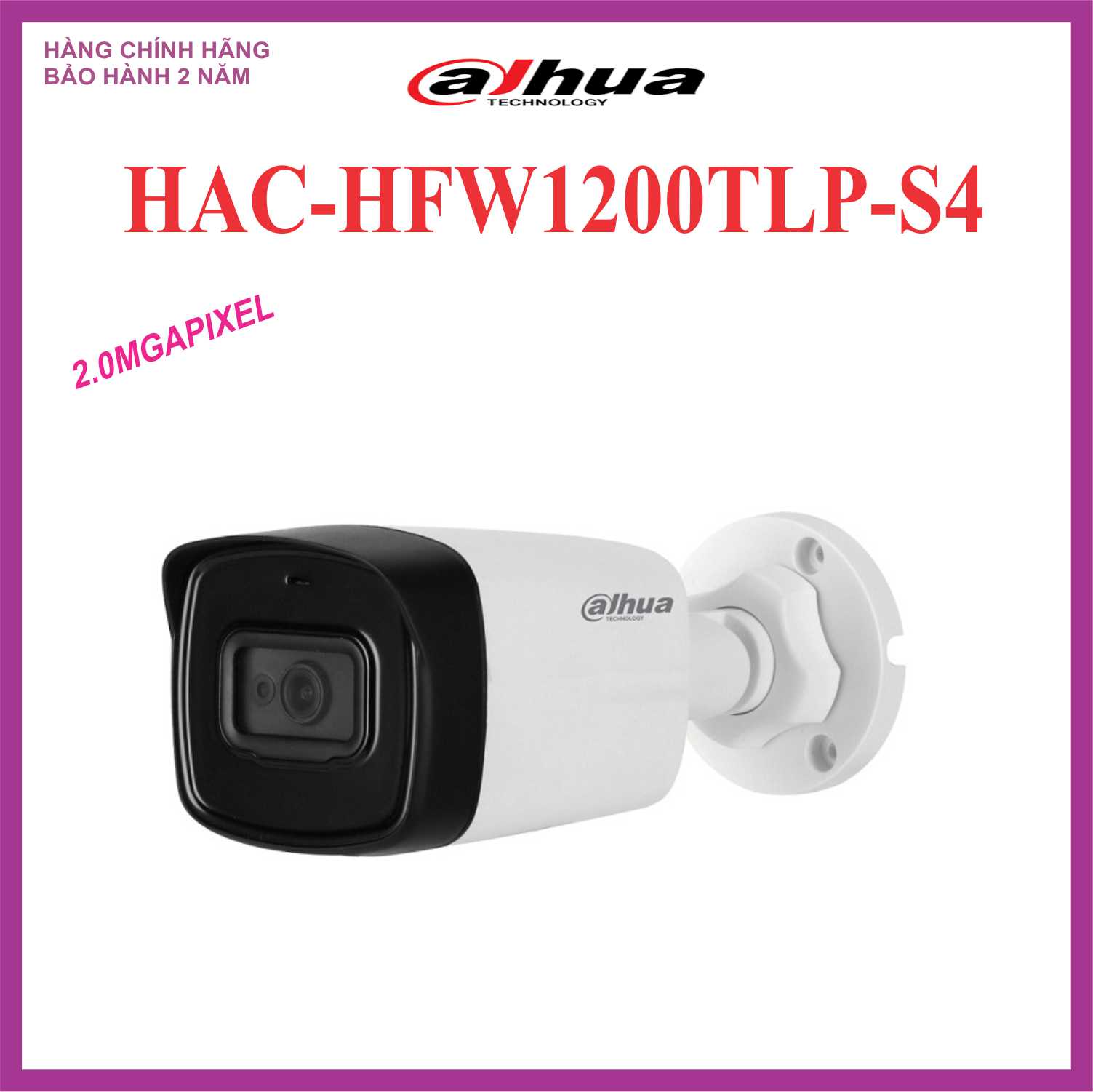 Camera 4 in 1 2.0 megapixel dahua hac-hfw1200tlp-s4