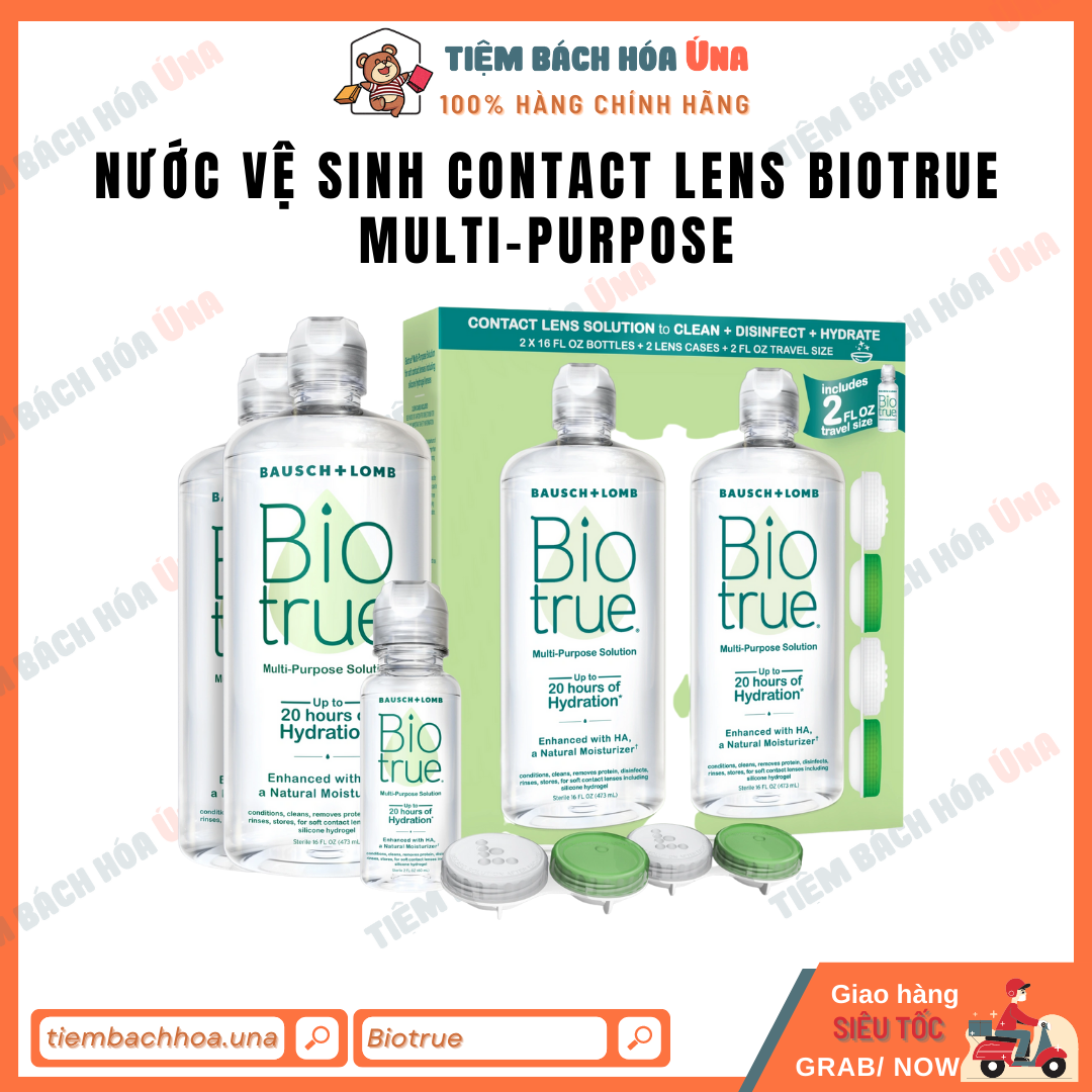 Nước vệ sinh contact lens Biotrue Multi-Purpose Solution 473ml