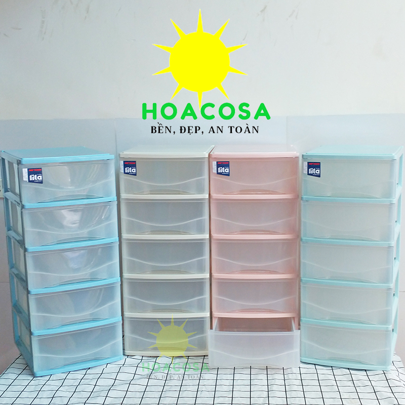 Tủ Nhựa Mini 5 Tầng A4 Lita- Nhựa Hiệp Thành- Đơn Giản, Sáng Đẹp, Tiện Dụng- Đồ Gia Dụng Hoacosa.