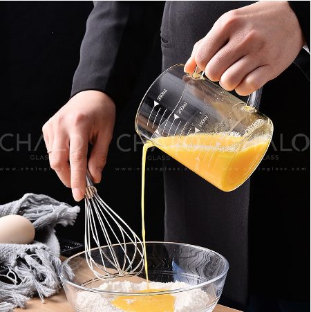 CA ĐONG THUỶ TINH CHỊU NHIỆT CÓ CHIA VẠCH ĐỊNH LƯỢNG 350ML, CỐC THUỶ TINH CÓ CHIA VẠCH 350ML
