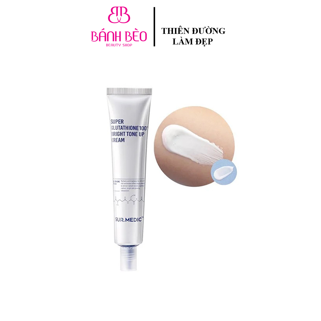 Kem Dưỡng Sur.Medic+ Super Glutathione 100 Bright Tone Up Cream (40ml)
