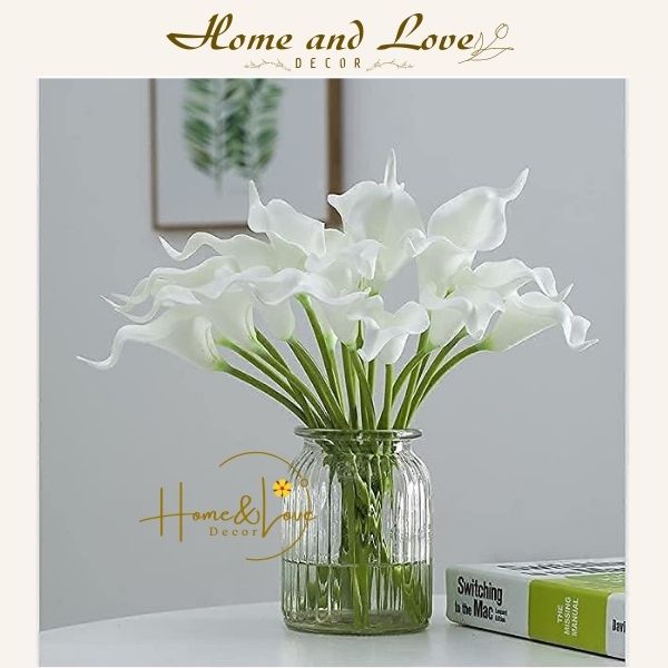 Cành hoa rum/calla lily cao su pu - hoa giả trang trí nhà cửa, decor chụp ảnh