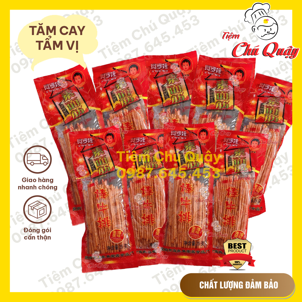 [Set 5 gói] TĂM CAY 25gr - Đồ ăn vặt nội địa [Tiệm Chú Quậy]