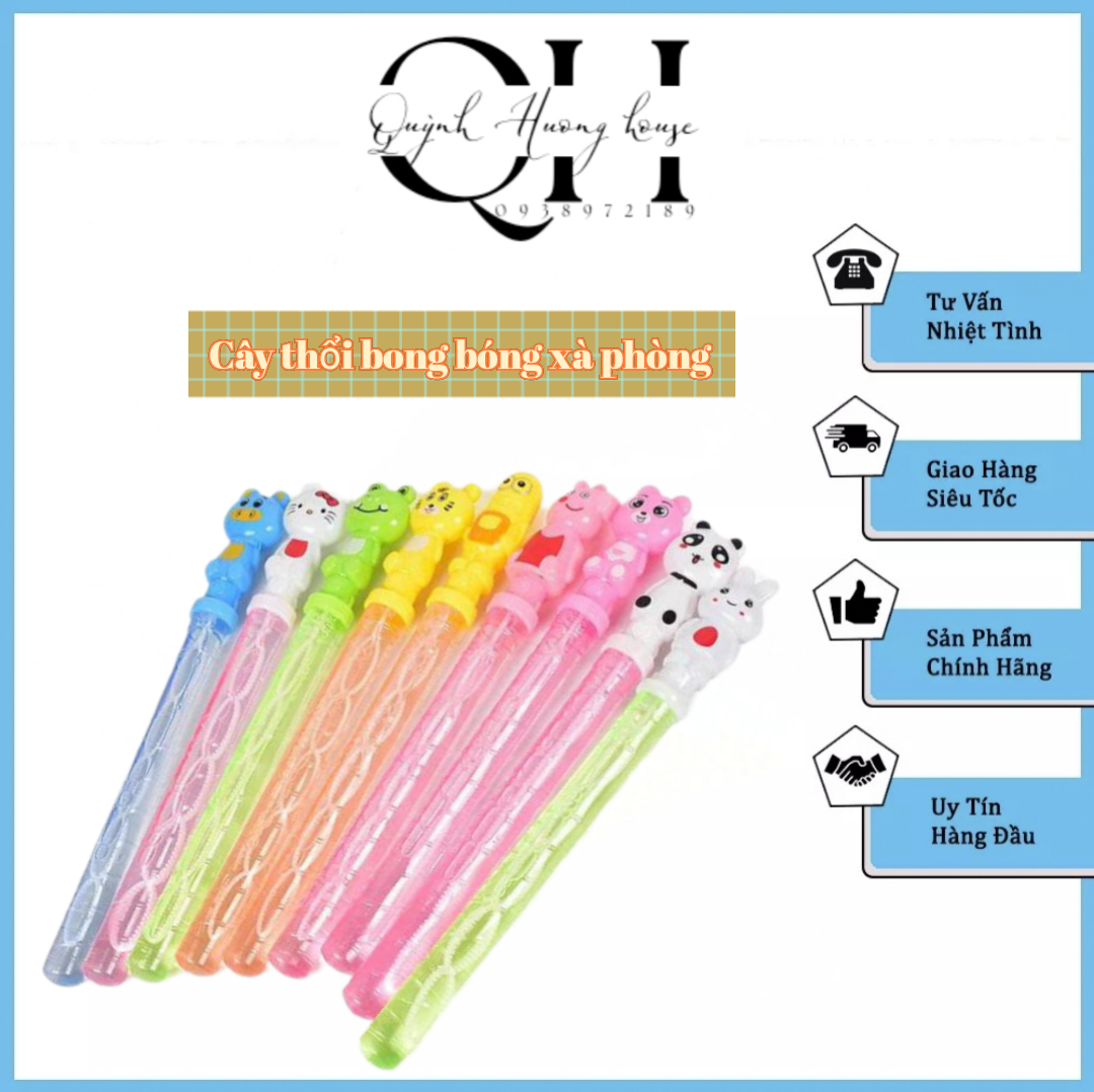 Đồ chơi ống thổi bong bóng dài 36cm