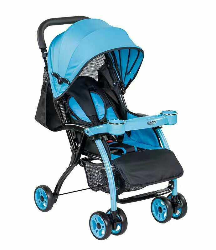 Xe đẩy 3 tư thế al115 màu xanh cho bé