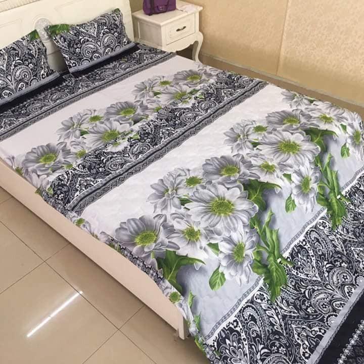 Chăn hè thu chần bông vi tính - Mẫu Hoa cúc trắng