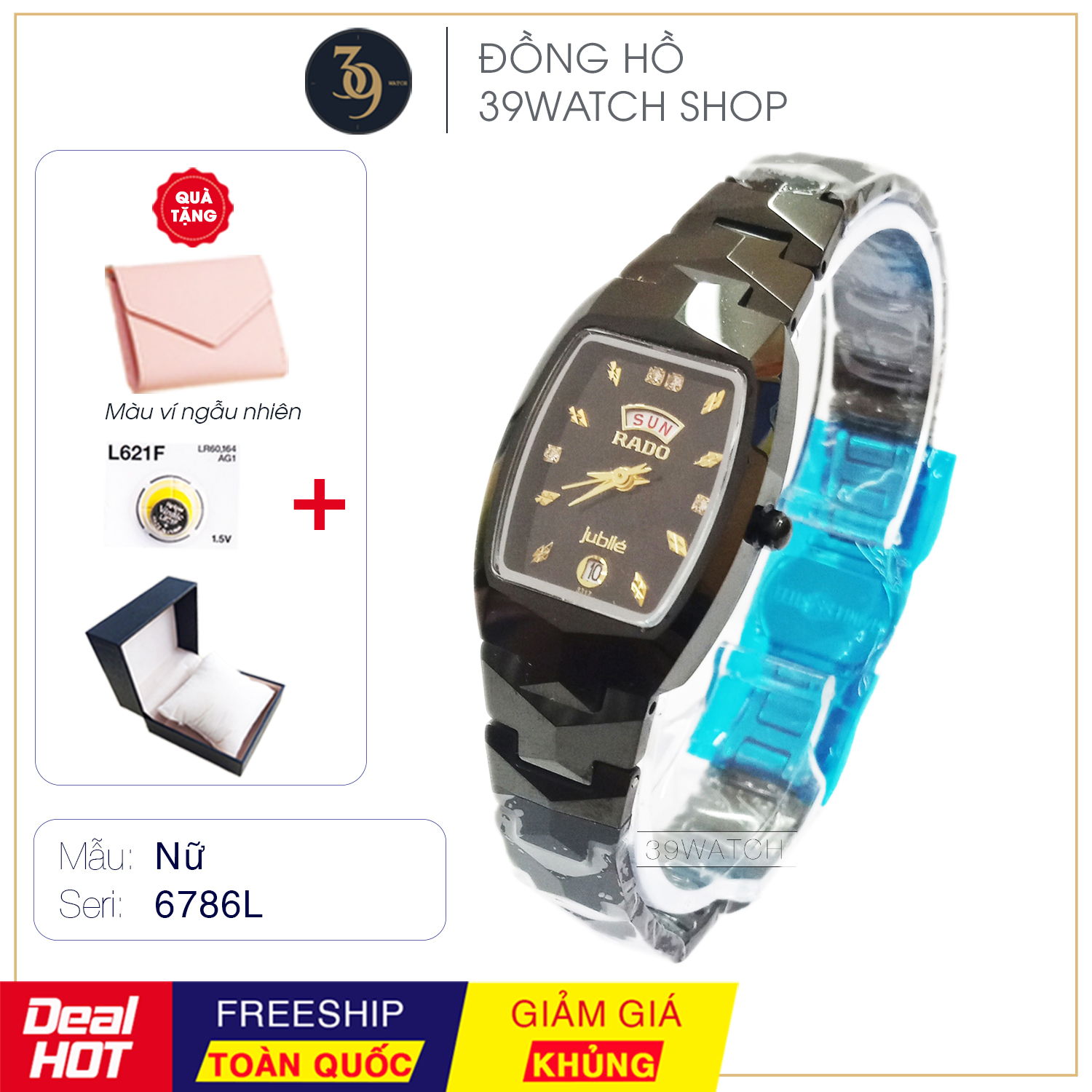 [FREESHIP+QUÀ KHỦNG] Đồng hồ nữ RA23 NUMD dây đá ceramic nguyên khối, mặt kính saphire chống trầy xước, bảo hành 12 tháng