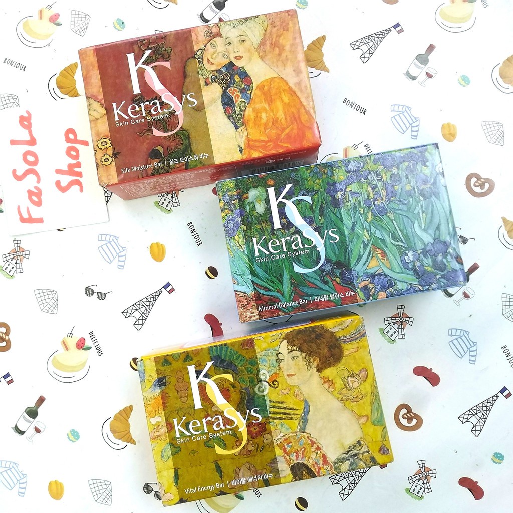 Xà bông tắm Kerasys dưỡng da chứa tinh dầu thảo dược 100g - Dành cho từng loại da
