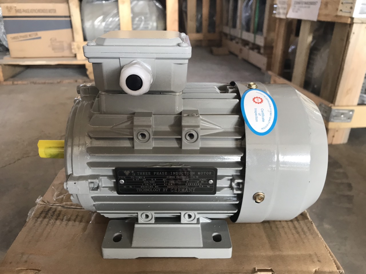 Động cơ mô tơ điện 0.5 ngựa - 3 pha - Vòng tua 2800 -Công nghệ Đức