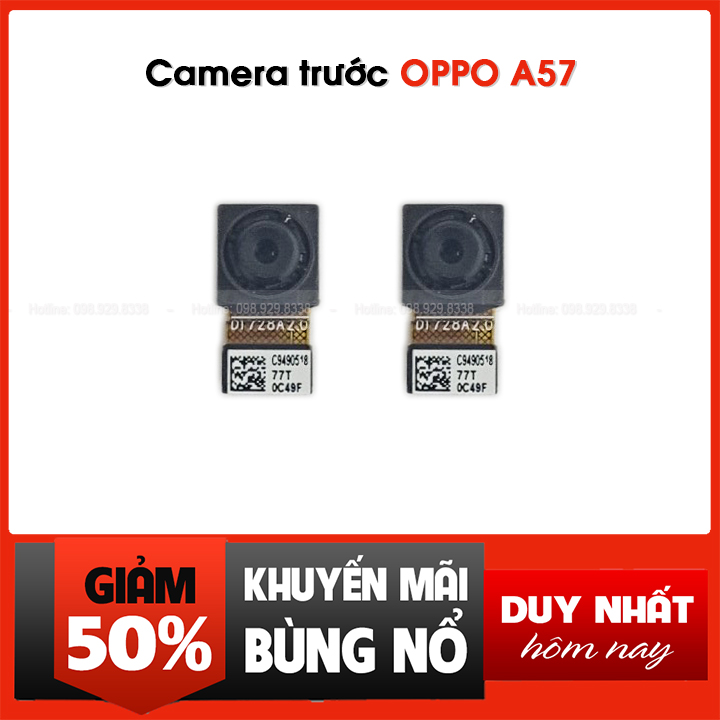 Camera trước điện thoại oppo a57 zin bóc máy