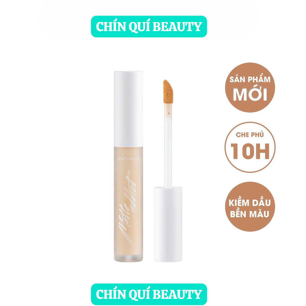 Kem Che Khuyết Điểm Lemonade Kiềm Dầu 3g Matte Addict Concealer