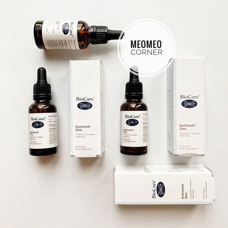 Kẽm nước dạng lỏng Bio Care Zinc Anh cho bé 30ml cho bé từ 3 tháng đến 5 tuổi