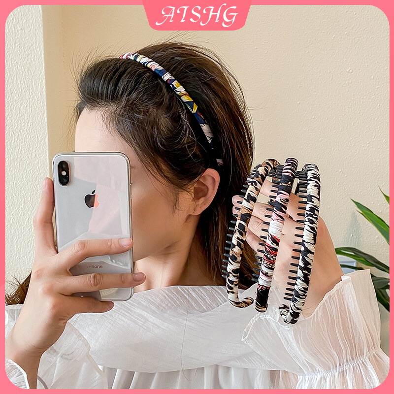 Aishg vải nhiều màu Headband của phụ nữ tính khí đa năng đơn giản phong