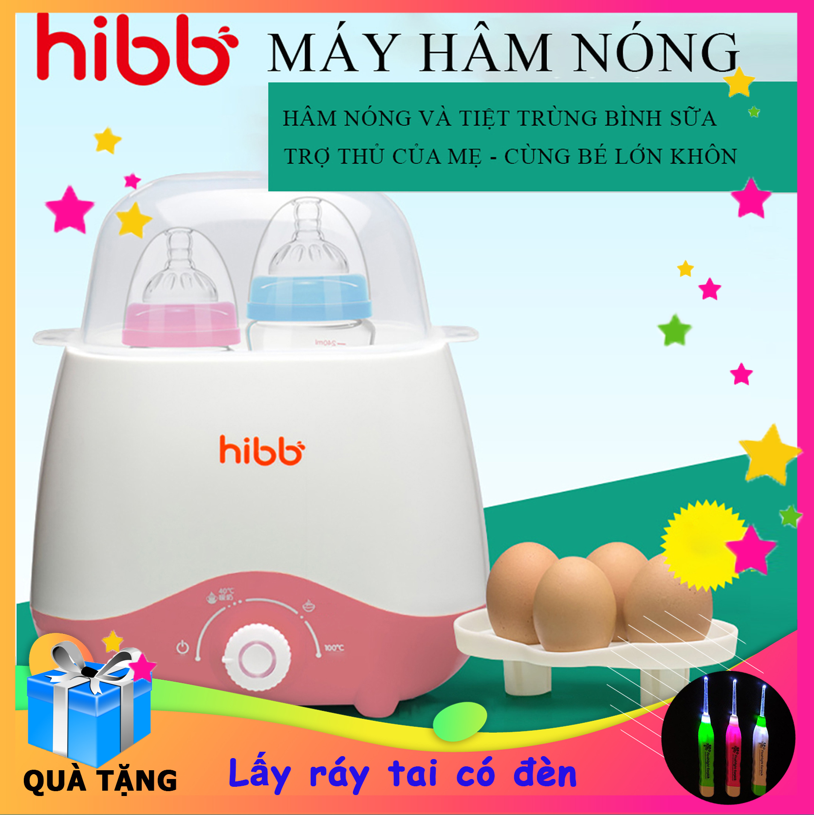 Máy hâm nóng sữa và tiệt trùng đa năng,Rã đông, giữ ấm sữa, hâm nóng thức ăn