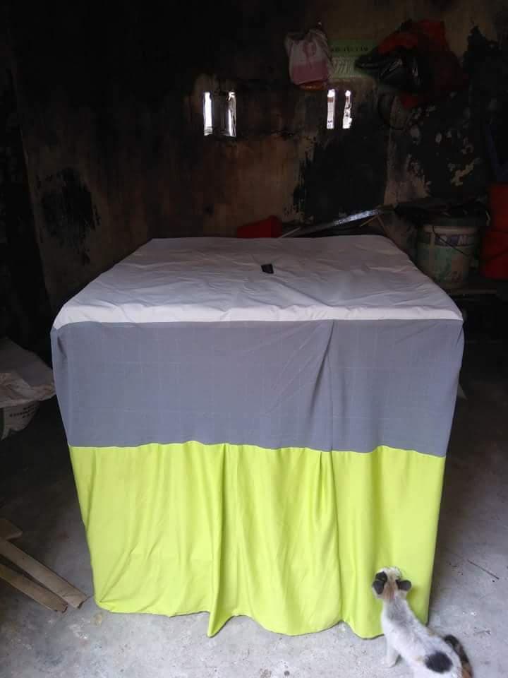 màn  lồng vuông 80x80x80 chống muỗi mưa cho gà