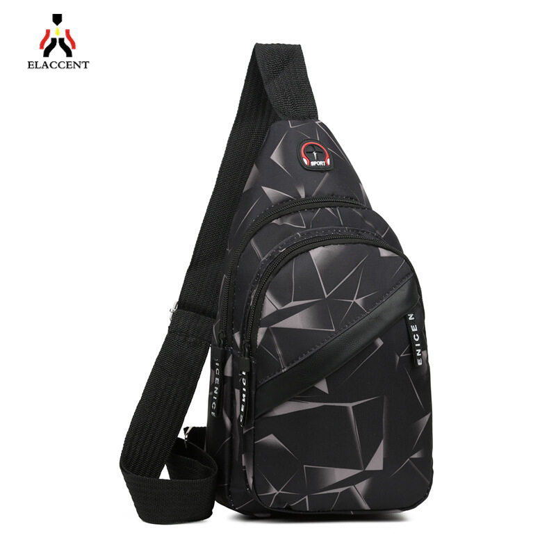 Johnn Chest bag male ins new fashion Korean messenger bag lightweight outdoor sports and leisure couple backpack shoulder bag tide