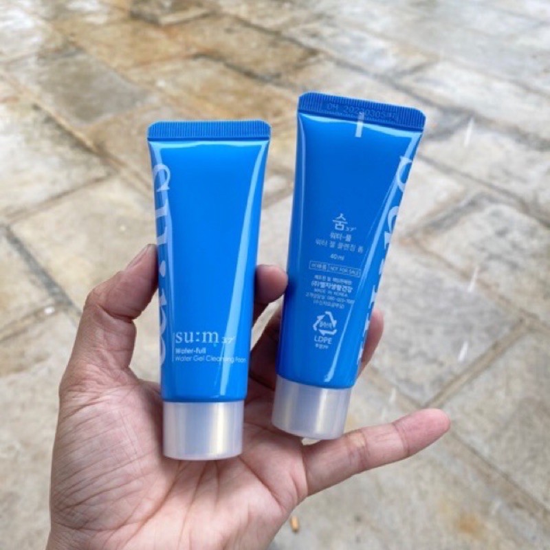 Ữa rửa mặt cấp ẩm chuyên sâu su:m37 water-full gel cleansing foam| -