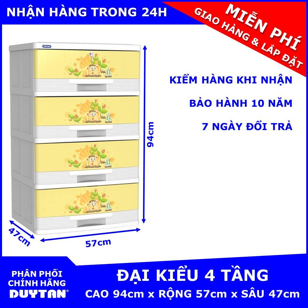 Tủ nhựa Đại kiểu Duy Tân 4 tầng