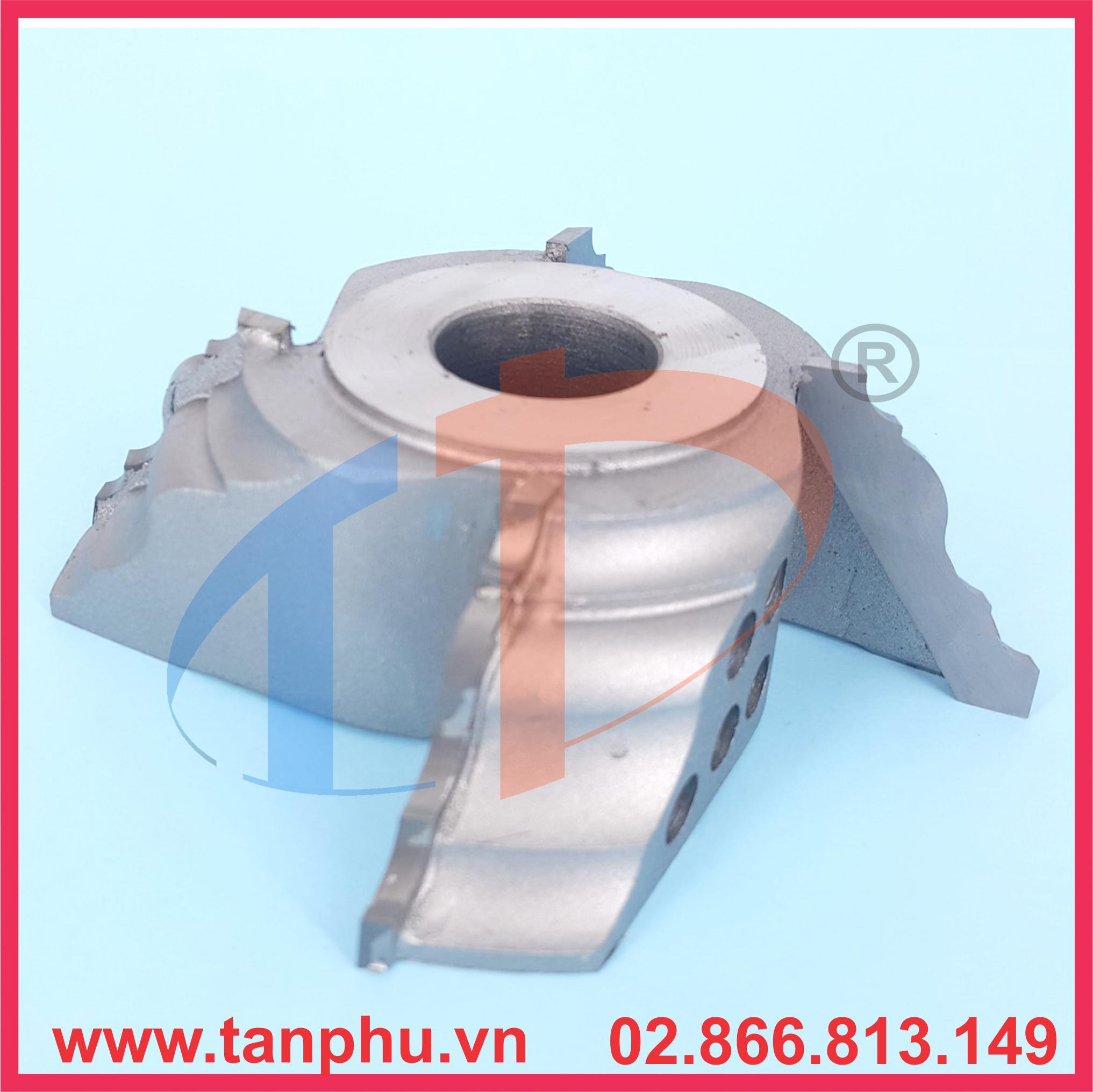 Mũi phay tupy 4 cánh chỉ phào 60x125mm