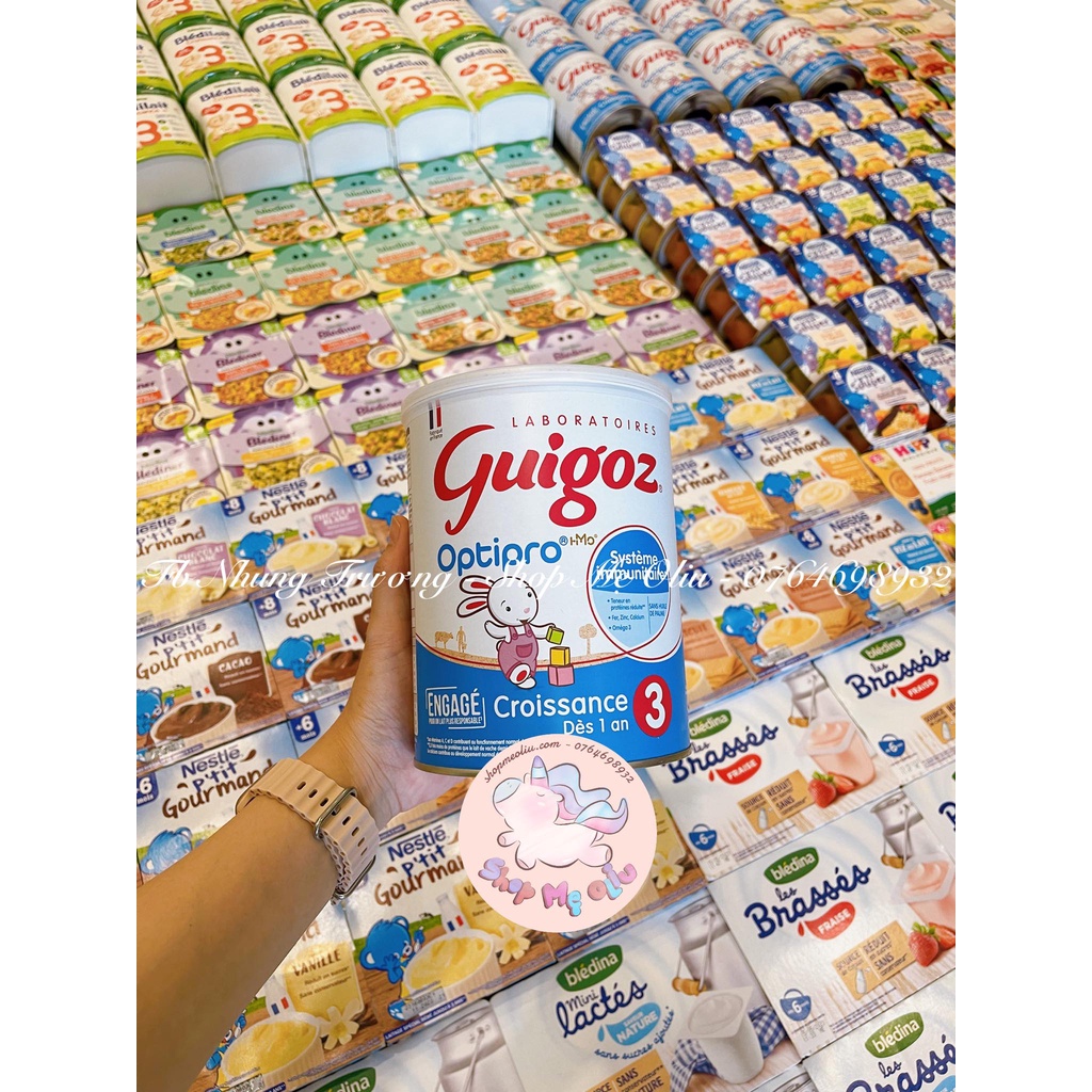 [SHIP AIR] Sữa công thức Guigoz Optipro HMO 1 2 3 900G