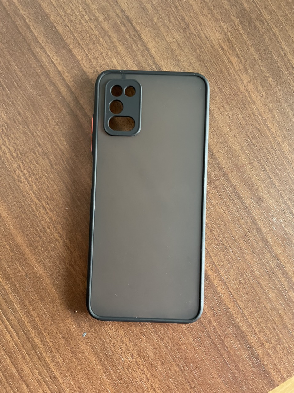 Ốp lưng nhám cho Samsung Galaxy A03S viền dẻo chống sốc, bảo vệ Camera (đen)