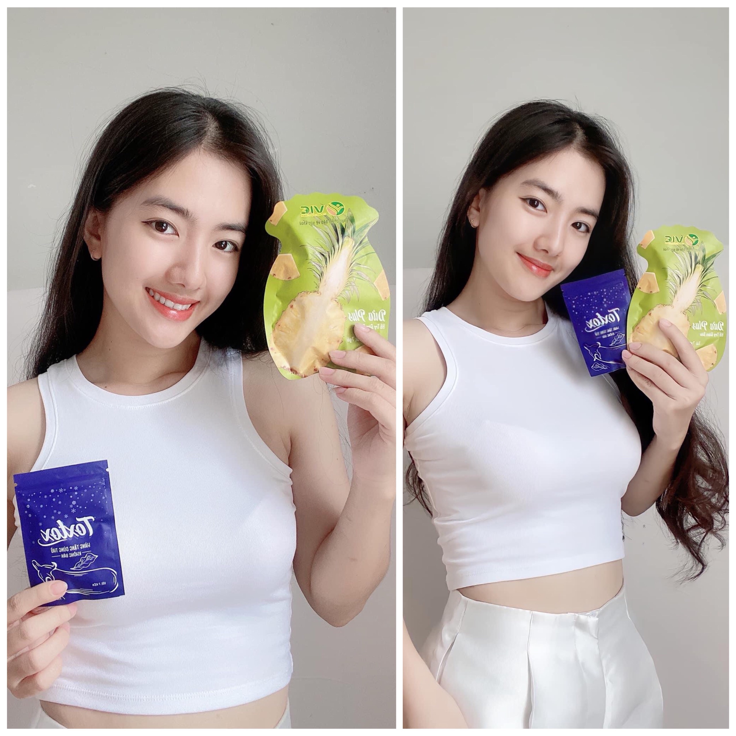 [MUA 1 TẶNG 1] KẸO DỨA GIẢM CÂN VIC PLUS 7 VỊ MỚI 2022 TẶNG 1 GÓI DETOX BAN ĐÊM