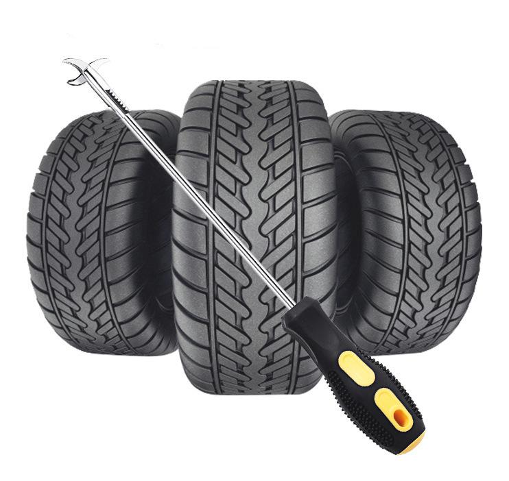 2 trong 1 Dụng cụ nạy đinh đầu tua vít loại bỏ đá gạch cát lốp bảo vệ lốp xe tiện lợi nhỏ gọn cho xe hơi