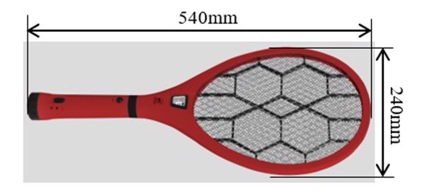 bộ vợt muỗi đa năng điện quang đq emr07l rbl ( đỏ - đen ) 1