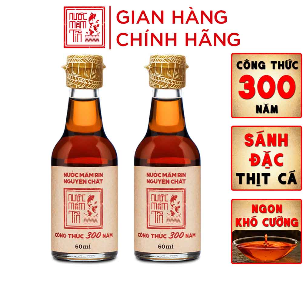 [DATE 2025] Combo 2 chai nước mắm Tĩn mini du lịch 40N đạm 60ml nước mắm rin nguyên chất truyền thống sạch nước mắm nhỉ từ thùng lều gỗ cốt nhĩ đặc biệt cá cơm than muối tinh khiết sánh đặc thịt cá không chất bảo quản