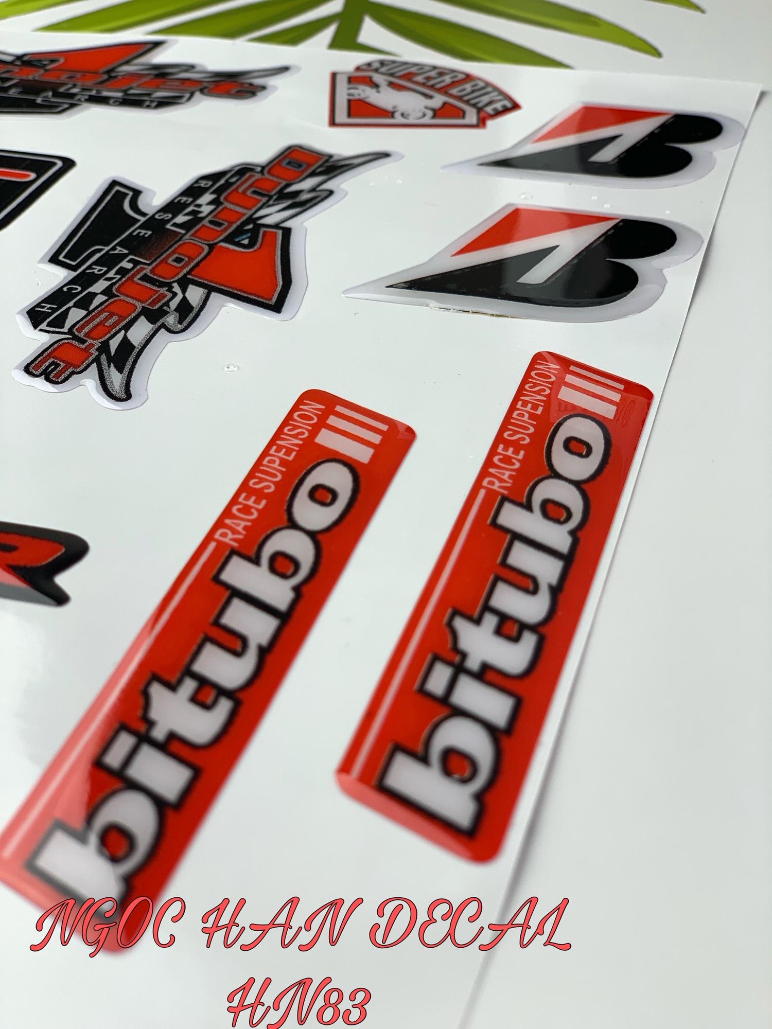 [HCM]Tem nổi dán xe độ được cán nhựa dẻo -- NGỌC HÂN DECAL