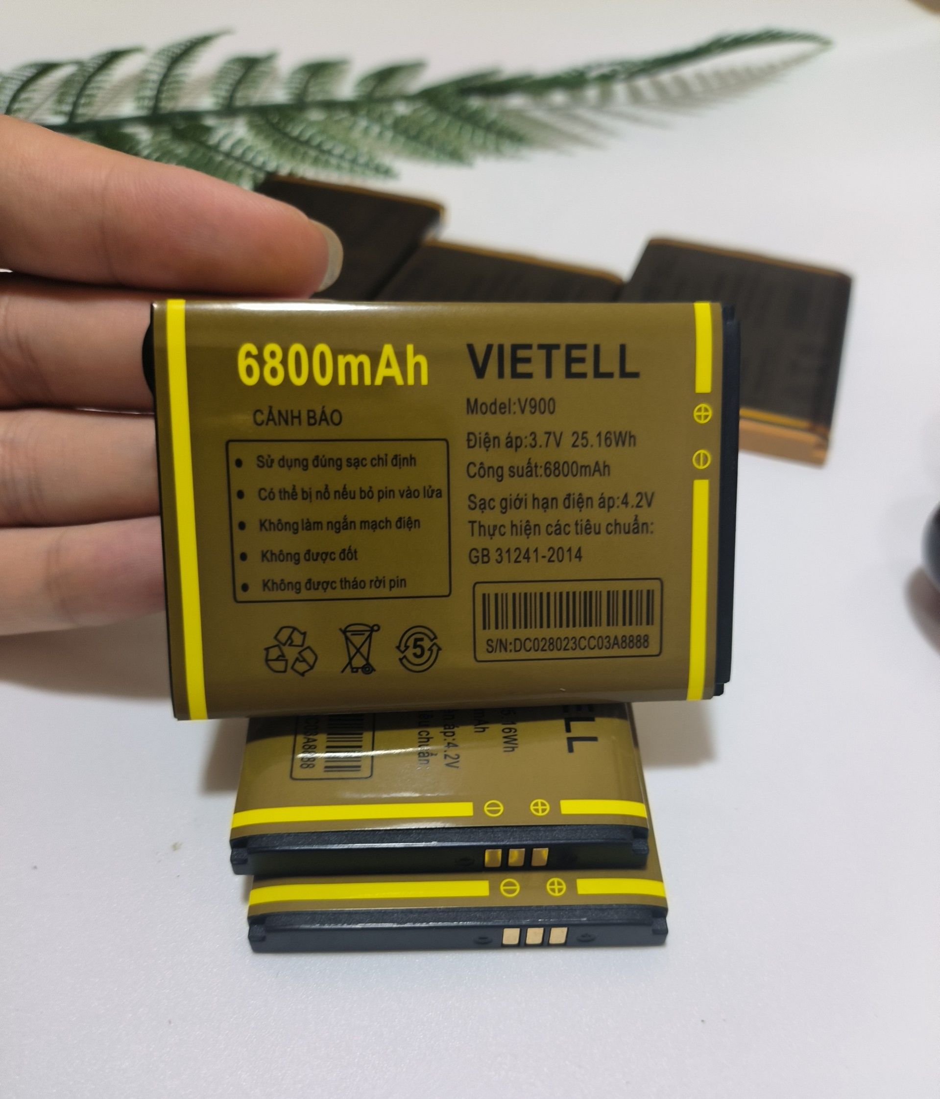 Pin điện thoại Viettel V900 dung lượng 5800mAh , 6800mah, dùng được nhiều loại máy