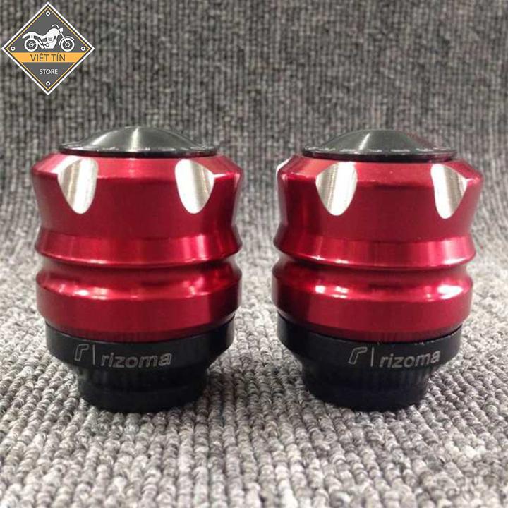 1 cặp Gù chống đổ trước xe máy Rizoma có nắp đẹp KC23 (màu đỏ) - Việt Tín