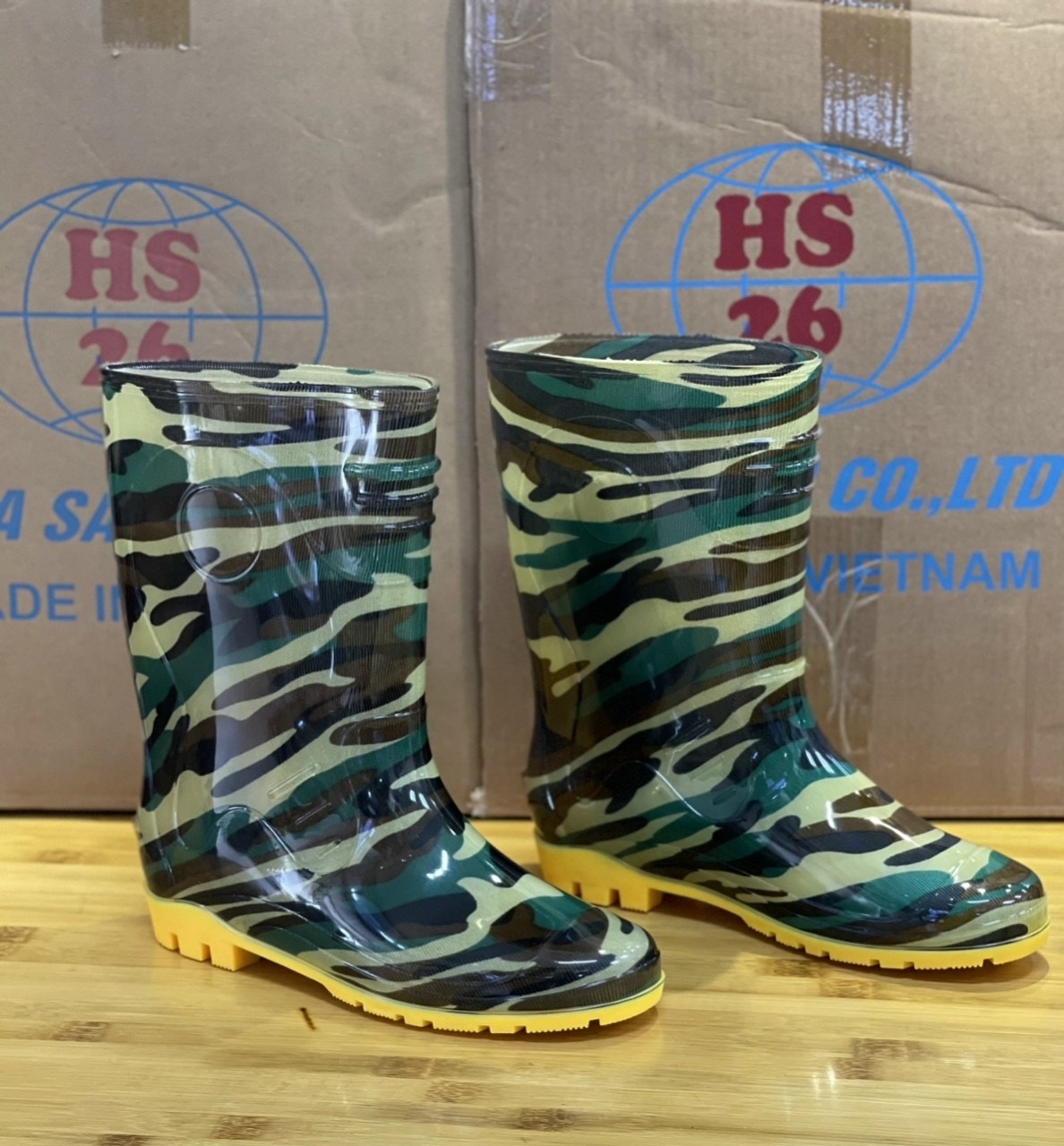 [RẺ VÔ ĐỊCH] Ủng lao động Hoa San size 39-43 đế vàng cứng, ủng lao động Hoa San