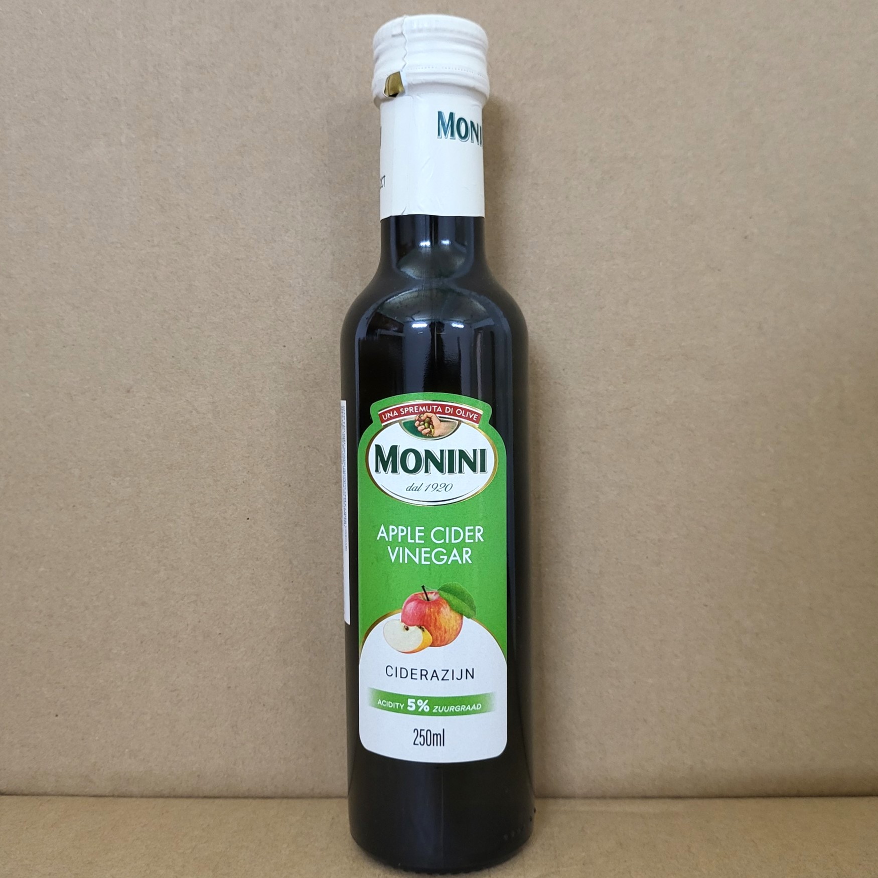 [Chai 250ml] GIẤM TÁO [Italia] MONINI Apple Cider Vinegar (pkg)