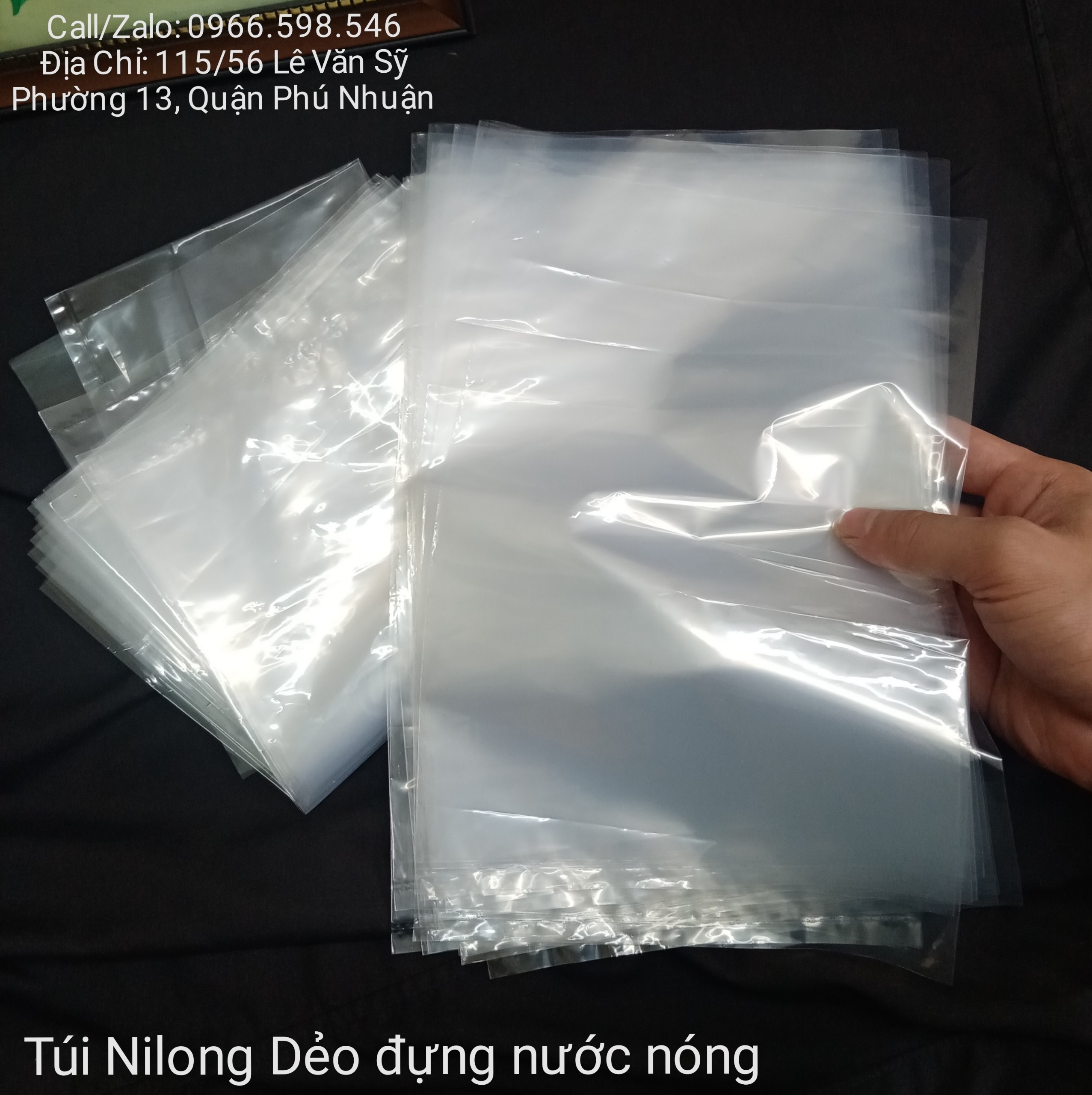 Túi nilong dẻo / Túi Pe đựng nước nóng (1kg). Có SIZE lớn