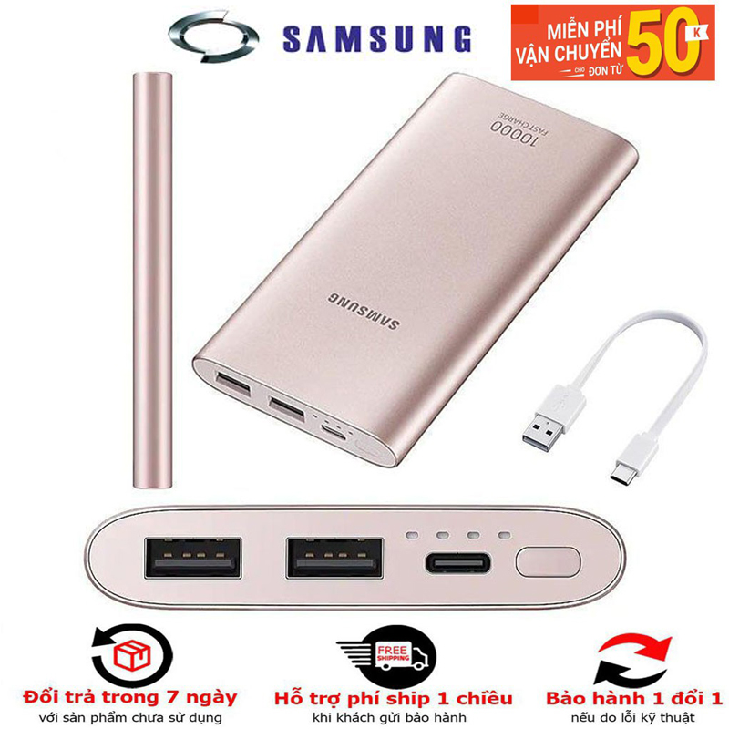 [HCM]Pin Sạc Dự Phòng Samsung EB-P1100 10000mAh Hỗ Trợ Sạc Nhanh QC 2.0 - Hàng Chính Hãng