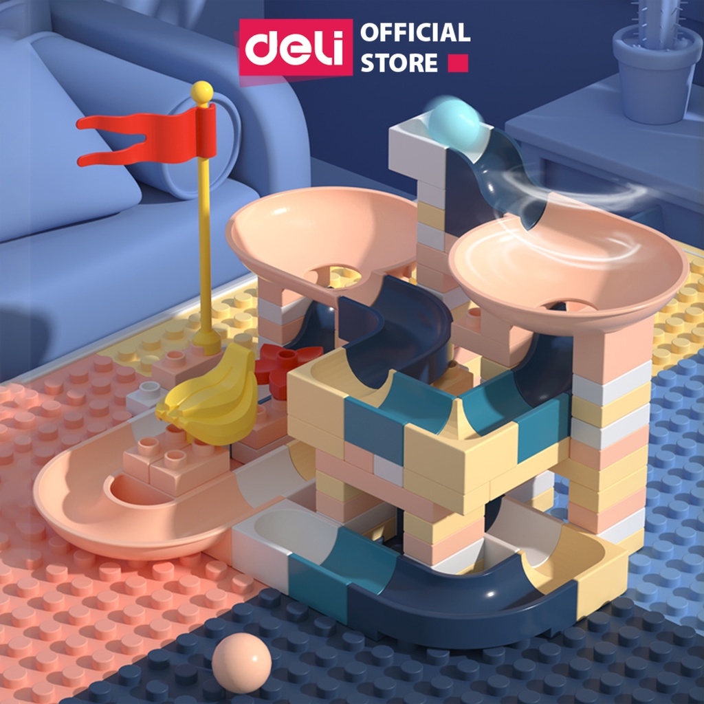 ❇☂  [Mã LIFEDELI1505 giảm 50K đơn 99K] Đồ chơi xếp hình 102 miếng Deli - giúp bé sáng tạo - 74543 / 74544