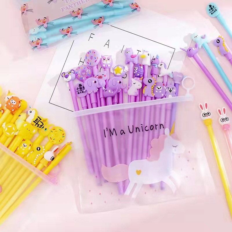 Sét 20 bút nước hình thú kèm túi