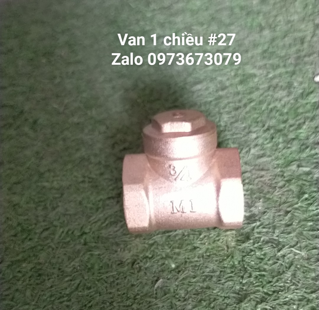 Van 1 chiều đồng lá mi phi 27, hộp 10 cái